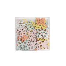 MOTÝL VÝŘEZ DŘEVO BAREVNÝ 9,5x9,5x9,2CM - FLORASYSTEM