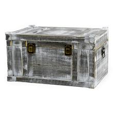 285FL/S TRUHLICA ŠEDO BIELA L:40*28*22.5H  - FLORASYSTEM