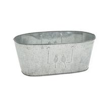 OBAL PLECH ŠEDÝ PTÁČEK 26X14 CM - FLORASYSTEM