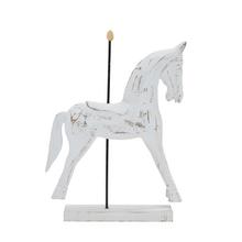 KONÍK BIE/NAT DREVO 28*7*37CM - Koník | FLORASYSTEM