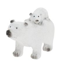 ĽADOVÝ MEDVEĎ S MLÁĎAŤOM POLY 14,5*6*9,5CM - Keramika 10- 25cm | FLORASYSTEM