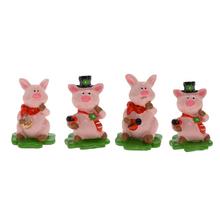 PRASIATKA MINI V TAŠKE RUŽ/ZEL MIX/4 POLY 3*3*4,5CM - Zvířátka, figurky | FLORASYSTEM