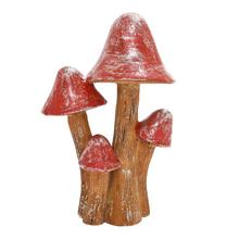 HRÍBIKY ČER/HNE/STR POLY 11*8*5CM - Plody podzimní | FLORASYSTEM