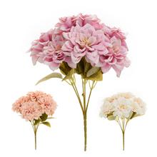 KYTICA DALIA, DROB. KVETY, ZELEŇ MIX/3F 28CM - Umělé květiny sušený vzhled | FLORASYSTEM