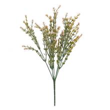 ZELEŇ GYPSA RUŽOVÁ 39CM - Zápich bílý / žlutý | FLORASYSTEM