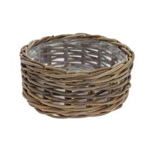 KOŠÍK okrúhly 33x33x15cm /stredný ratan MP-0202 - Proutené obaly | FLORASYSTEM