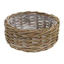 KOŠÍK okrúhly 40x40x17cm /veľký ratan MP-0202 - Proutené obaly | FLORASYSTEM