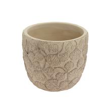 OBAL KVETY KERAMIKA 12.8*12.8*11.3 BÉŽOVÝ - Cement | FLORASYSTEM