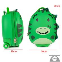 Kufor Boppi Tiny Trekker 17L s dinosaurím dizajnom.