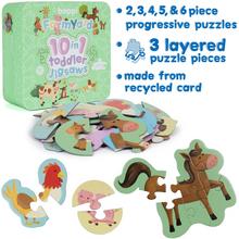 Puzzle boppi skladačka 10 v 1 - Farma