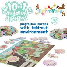 Puzzle boppi skladačka 10 v 1 - Farma