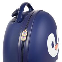 Kufor Boppi Tiny Trekker 17L v tvare tučniaka, modrý