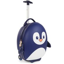 Kufor Boppi Tiny Trekker 17L v tvare tučniaka, modrý