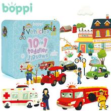 Puzzle boppi skladačka 10 v 1 - Auta