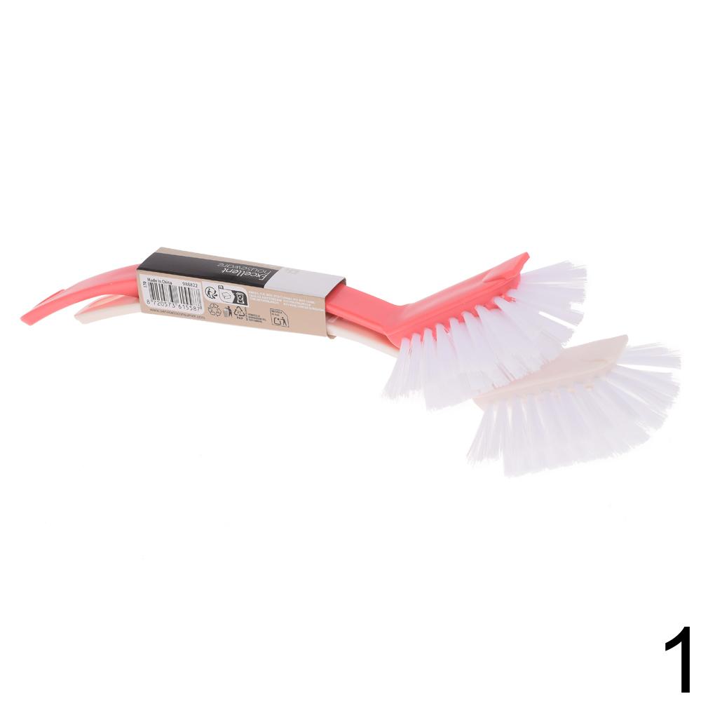 Sada štětců na mytí nádobí ve dvou barvách.