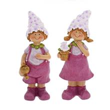 DETI RUŽOVO-FIALOVÉ MIX/2 POLY 5,5*5*15,5CM - Keramika dekorační | FLORASYSTEM