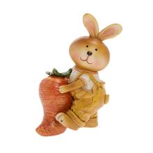 ZAJAČIK S MRKVIČKOU POLY 8,5*6*14CM - FLORASYSTEM