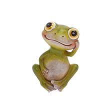 ŽABKA SEDIACA ZELENÁ POLY 7*6,5*10CM - Zvieratká | FLORASYSTEM