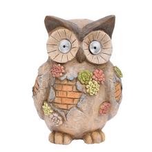 SOVA HNEDÁ SOLAR MGO 25,5*23*35CM - Solárne | FLORASYSTEM