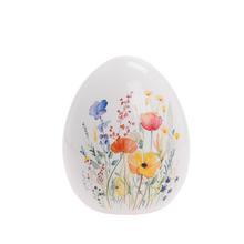 VAJÍČKO LÚČNE KVETY PORCEL 9*9*11,5CM - Keramické | FLORASYSTEM