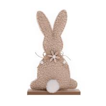 ZAJAC NA PODSTAVCUI POLYESTER 14x4x23CM - Zajíčci | FLORASYSTEM