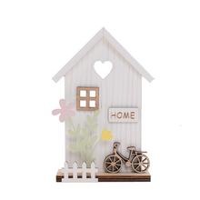 DOMČEK DREVO BIELA 10,5x3,8x16CM - Dřevěné dekorace | FLORASYSTEM