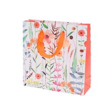 AGB1023710 TAŠKA darč.17x17x6cm WATERCOLOR FLOWERS - FLORASYSTEM