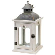 51FL / s lampou DŘEVO / KOV ANTIC-S 14,5X14,5X28,5cm - lampáše drevo/kov | FLORASYSTEM