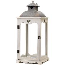 51FL / s lampou DŘEVO / KOV ANTIC-L 25,5X25,5X61,5cm - lampáše drevo/kov | FLORASYSTEM