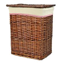 PRÚTENÝ KOŠ S/3 TM.HNEDÝ M:43x29x60cm - FLORASYSTEM