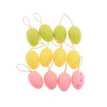 ZÁVES VAJÍČKA FAREBNÉ S/12 5CM - Plastové jednobarevné | FLORASYSTEM