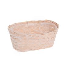 OBAL PRÚTENÝ OVAL BIELY 25X15 H10 - Proutené obaly | FLORASYSTEM