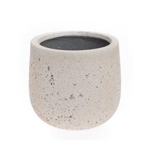 KV-33 KVETINÁČ UMELÝ KAMEŇ CREA LIME VYSOKÝ PIESKOVÝ 40x36CM - FLORASYSTEM