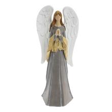 ANJEL MODLIACI SIV/BIE/BÉŽ POLY 12*8,5*28CM - Šedý | FLORASYSTEM