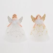 ZÁVES ANJEL BIELY MIX/F 19CM - FLORASYSTEM