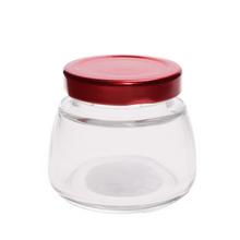 POHÁR 150ml sklo/ viečko červ. *2387 - FLORASYSTEM