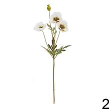 Umelé kvety maky v mixe farieb.