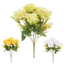 KYTICA RUŽA x7 40CM MIX/3 SVETLÉ F - Růže kytice | FLORASYSTEM