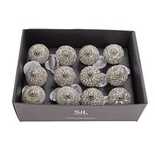 ÚCHYTKA na nábyt. rustik 6,5x4cm sivá/biela HH5609P - FLORASYSTEM