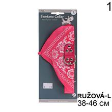 Obojok pre zvieratká šatka v červenej farbe