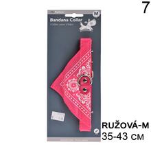 Obojok pre zvieratká šatka v červenej farbe