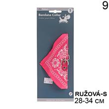 Obojok pre zvieratká šatka v červenej farbe