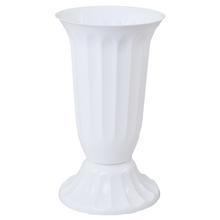062 VÁZA UH VRÚBKOVANÁ 17 BIELA  /18,5xV38CM/ - FLORASYSTEM