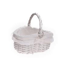 344FL/S PRÚTENÝ KOŠÍK BIELY S:22x18x11CM - FLORASYSTEM