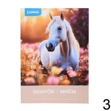 Denníček A5 s mixom farieb a obrázkami zvierat.