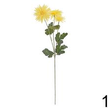 Umelé chryzantémy mix, biele a žlté kvety.