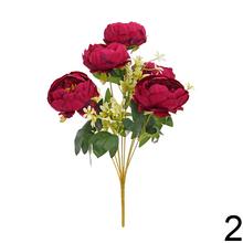 Umelé kvety pivónie v mixe farieb.