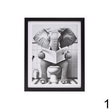 Obraz so safari motívom, zobrazuje zvieratá v komických situáciách.