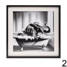 Obraz s motívom kúpajúcich sa zvierat.