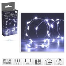 LED SVETIELKA /40/drôt BO SILVER WIRE W, IND TIMER AX9730110 - FLORASYSTEM